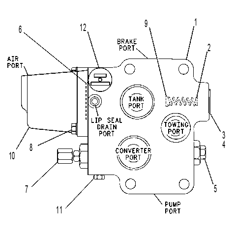 VALVE GP-BRAKE 9T4769 CAT