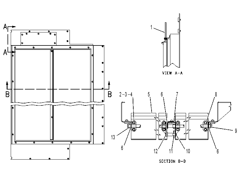 SHUTTER AS-RADIATOR 8X9748 CAT