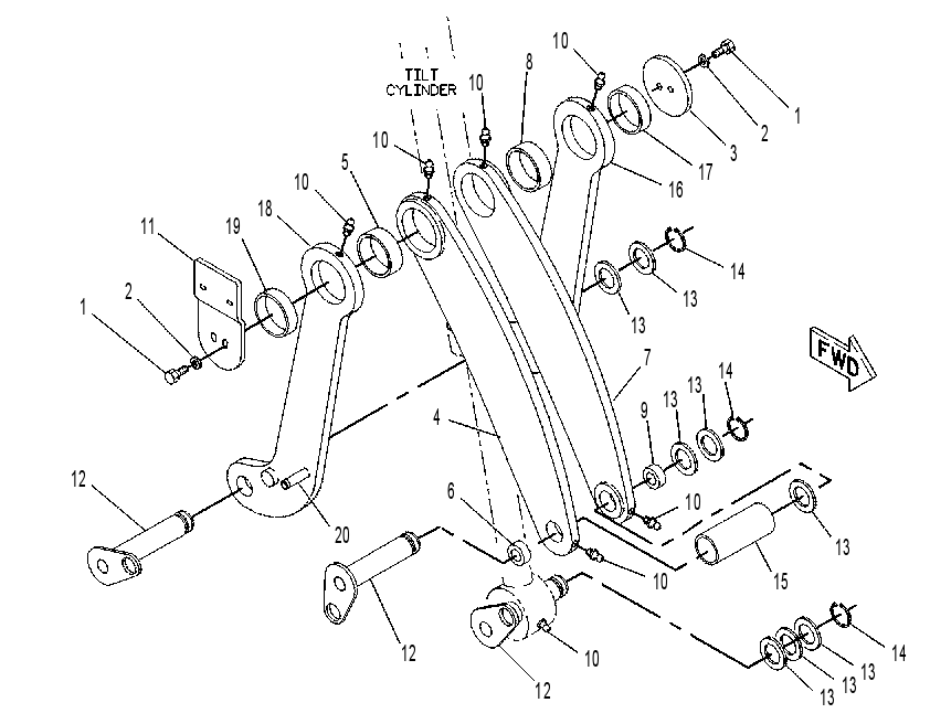 LINKAGE GP-LOADER BUCKET 9R9140 CAT