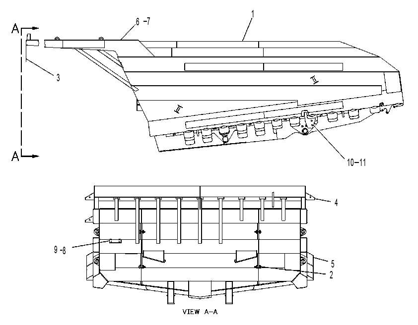 BODY & CANOPY AS 8X2870 CAT
