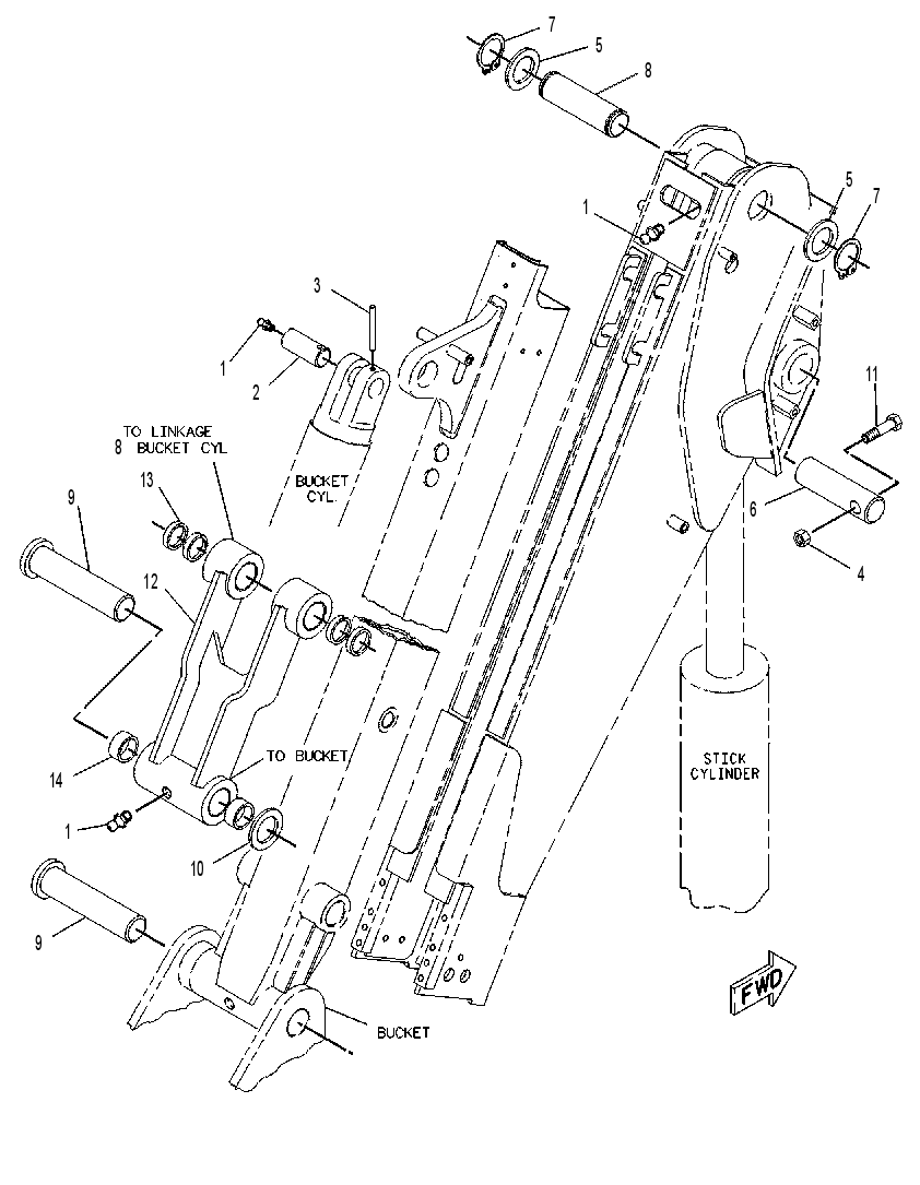 MOUNTING GP-STICK 8Y7235 CAT