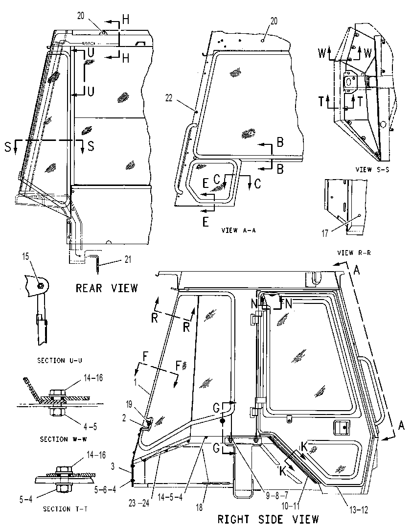 Кабина закрытая с ROPS 1176162 CAT