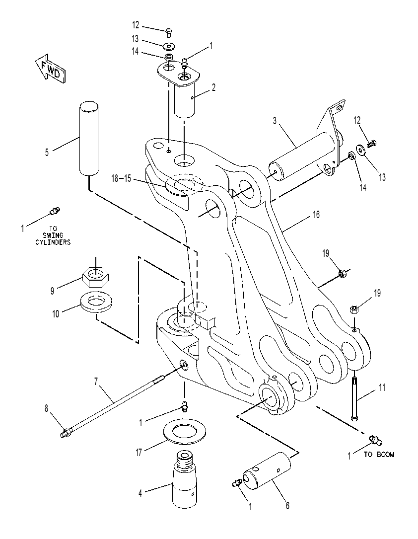 FRAME GP-SWING 1027601 CAT