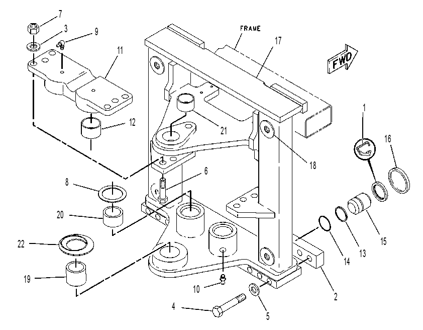FRAME GP-SLIDING 1146408 CAT