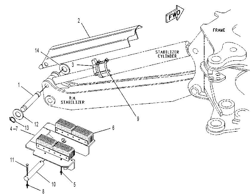 PAD & GUARD GP-STABILIZER 1058046 CAT
