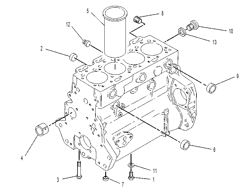 Блок цилиндров 6I0159 CAT