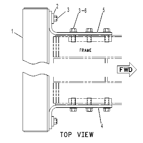 BUMPER GP-REAR 3A8650 CAT