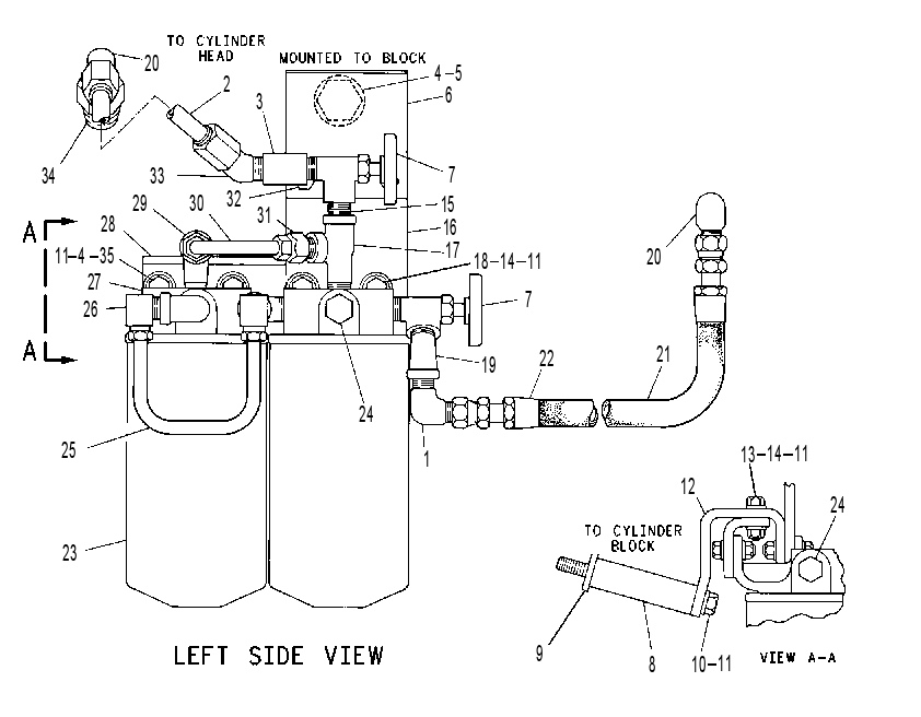 FILTER GP-COOLANT 8N0021 CAT