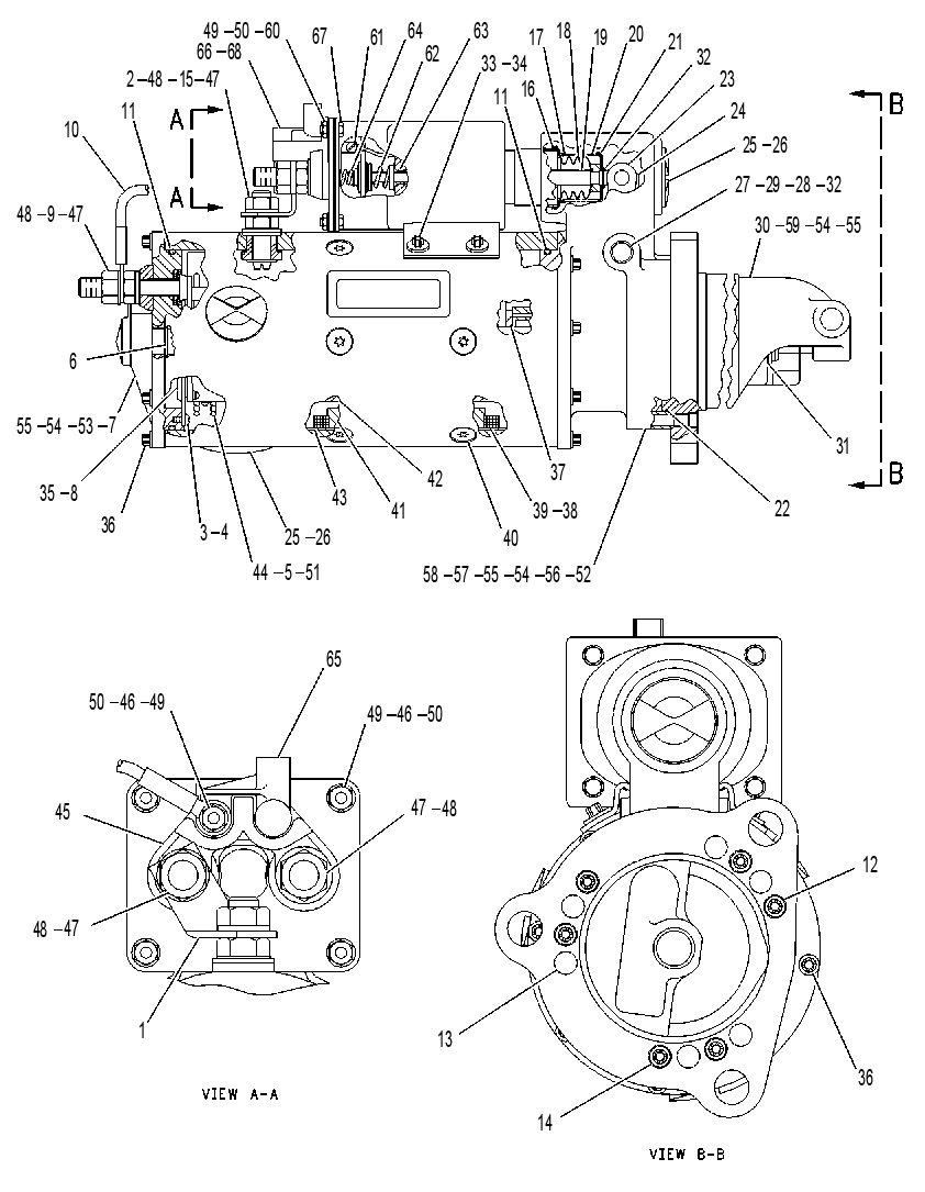Стартер электрический 6V0890 CAT