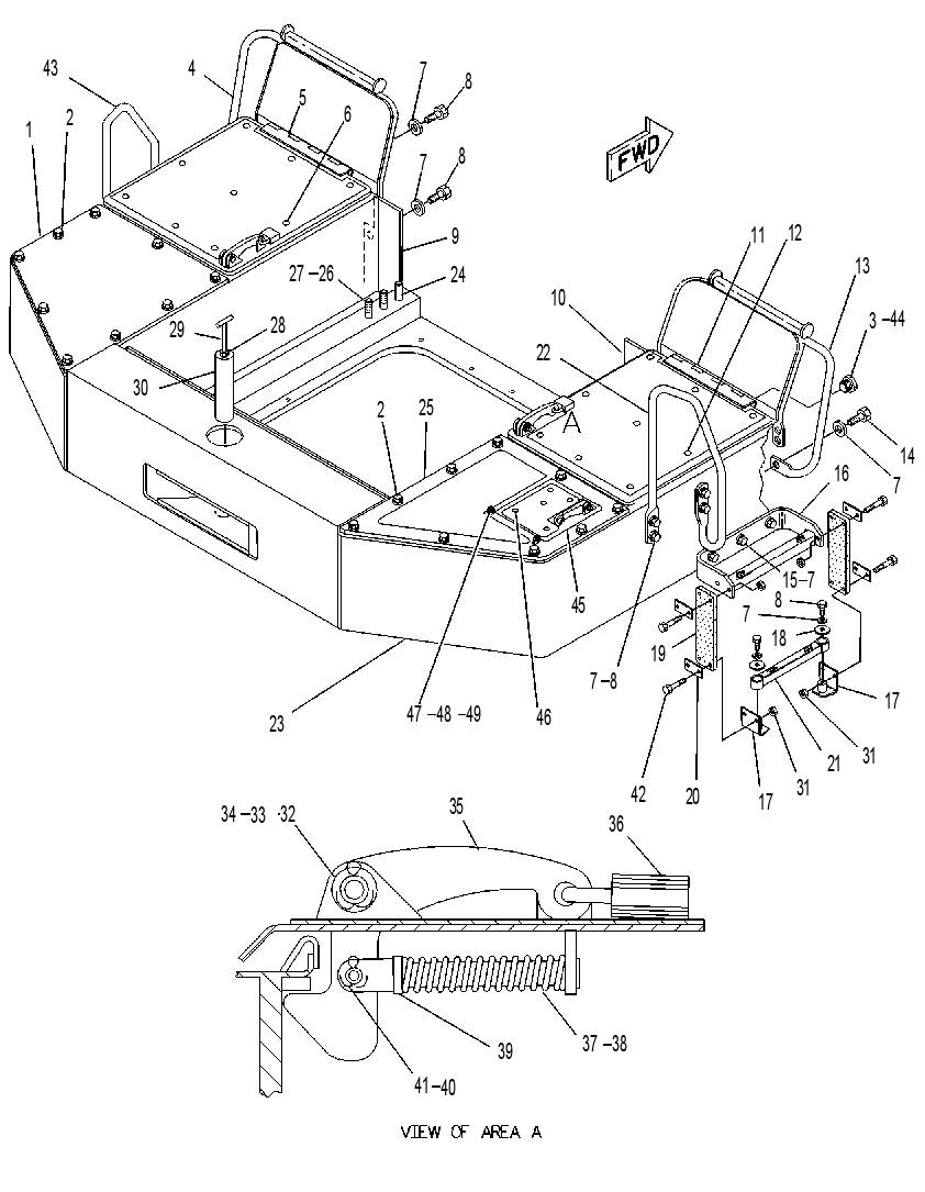 BUMPER GP-REAR 1273354 CAT