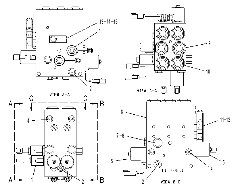 MANIFOLD & MTG GP-STEERING 1214449 CAT
