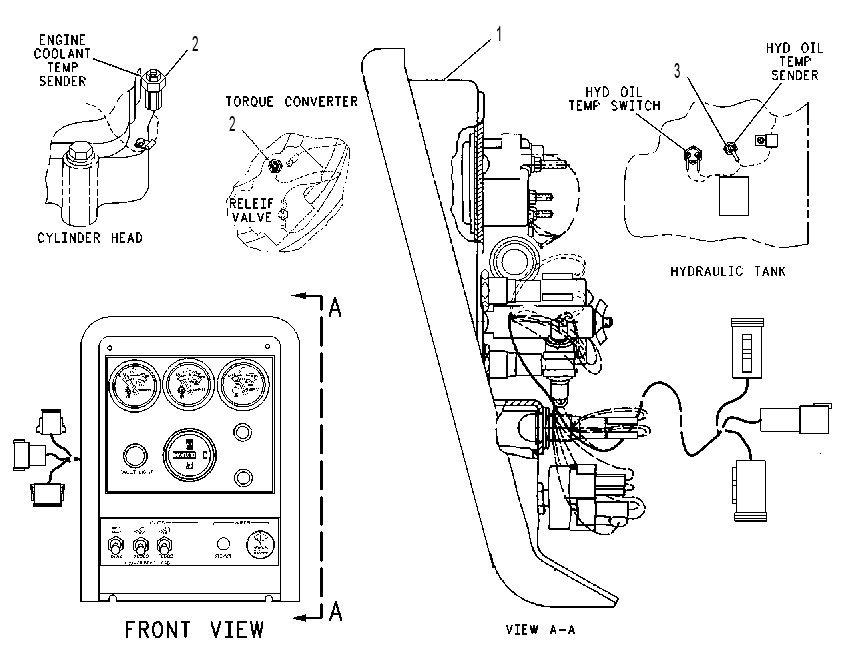 GAUGE GP-CLUSTER 1273569 CAT
