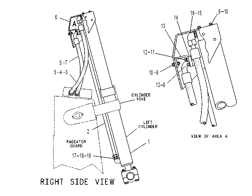 CYLINDER & LINES GP-LIFT 1296768 CAT