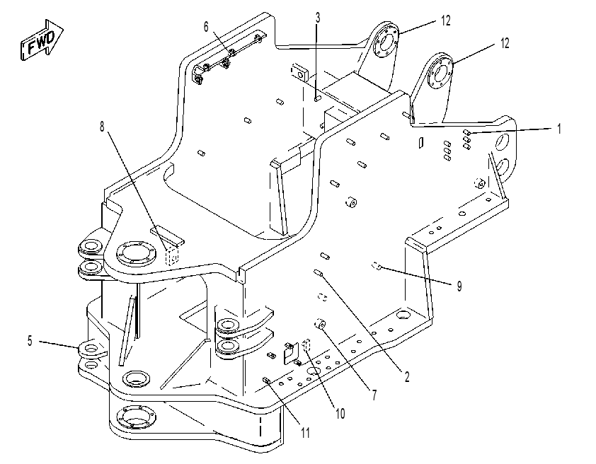 FRAME AS-FRONT 1272922 CAT