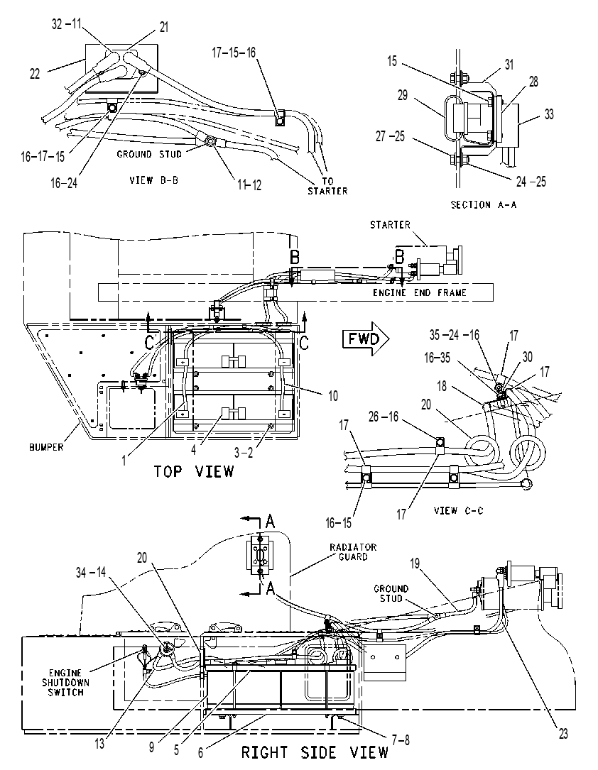 Аккумулятор с проводкой 1271978 CAT