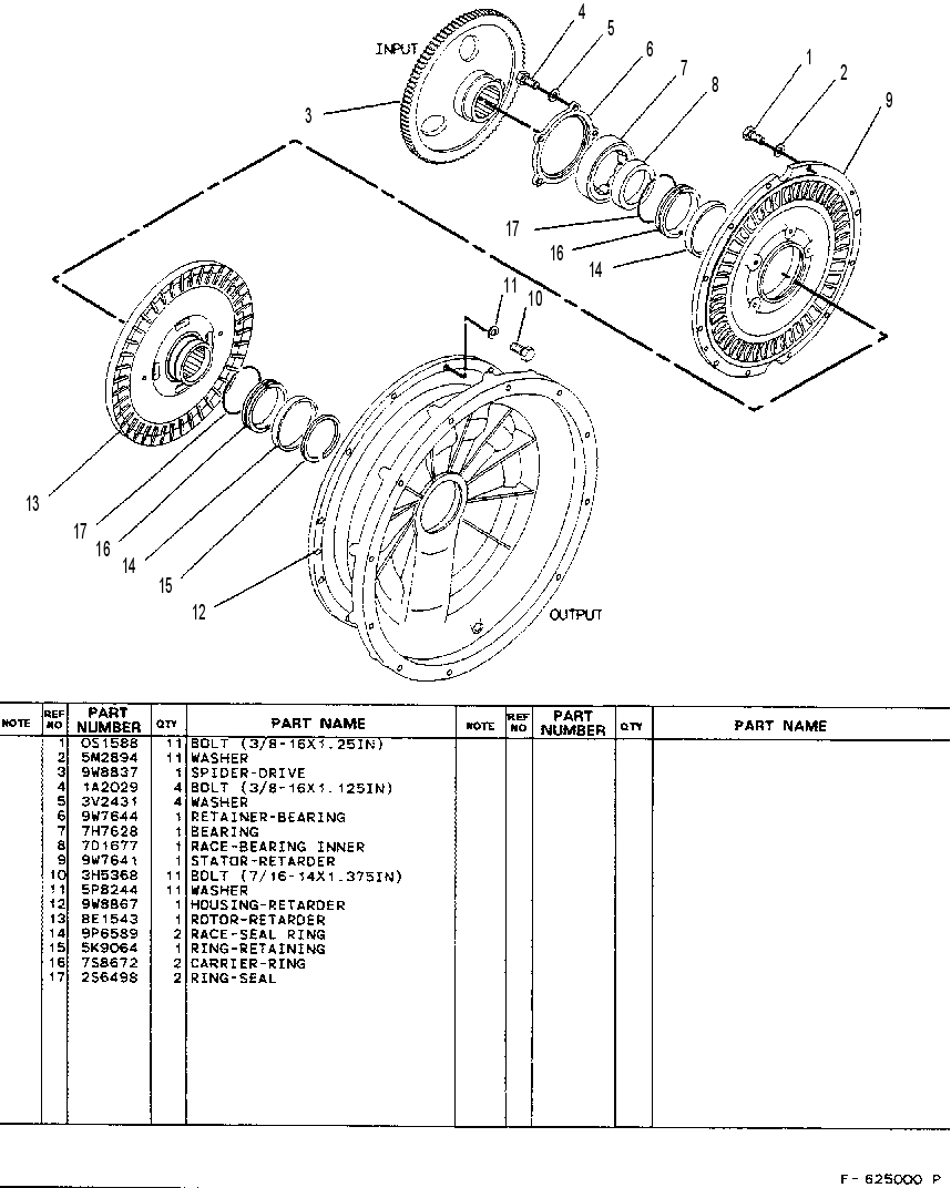 RETARDER GP 9W8606 CAT