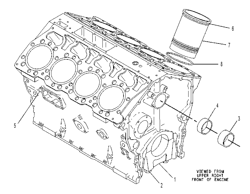 Блок цилиндров в сборе 1179509 CAT