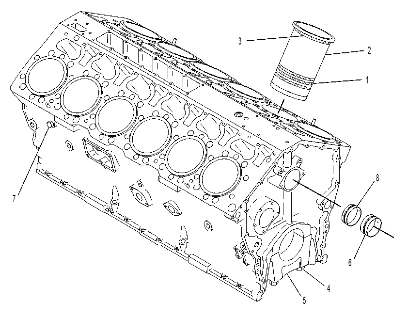 Блок цилиндров в сборе 1179512 CAT