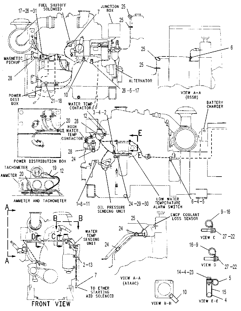 Крепёж жгута проводов 7W9610 CAT