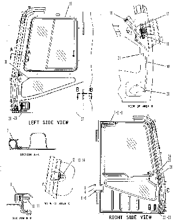 Дверь кабины 1343876 CAT
