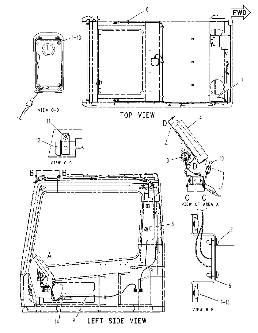 Проводка кабины 7Y3816 CAT