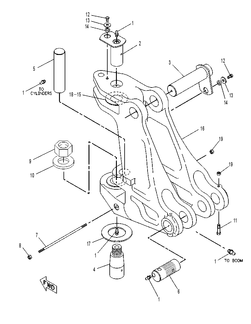 FRAME GP-SWING 9R7580 CAT