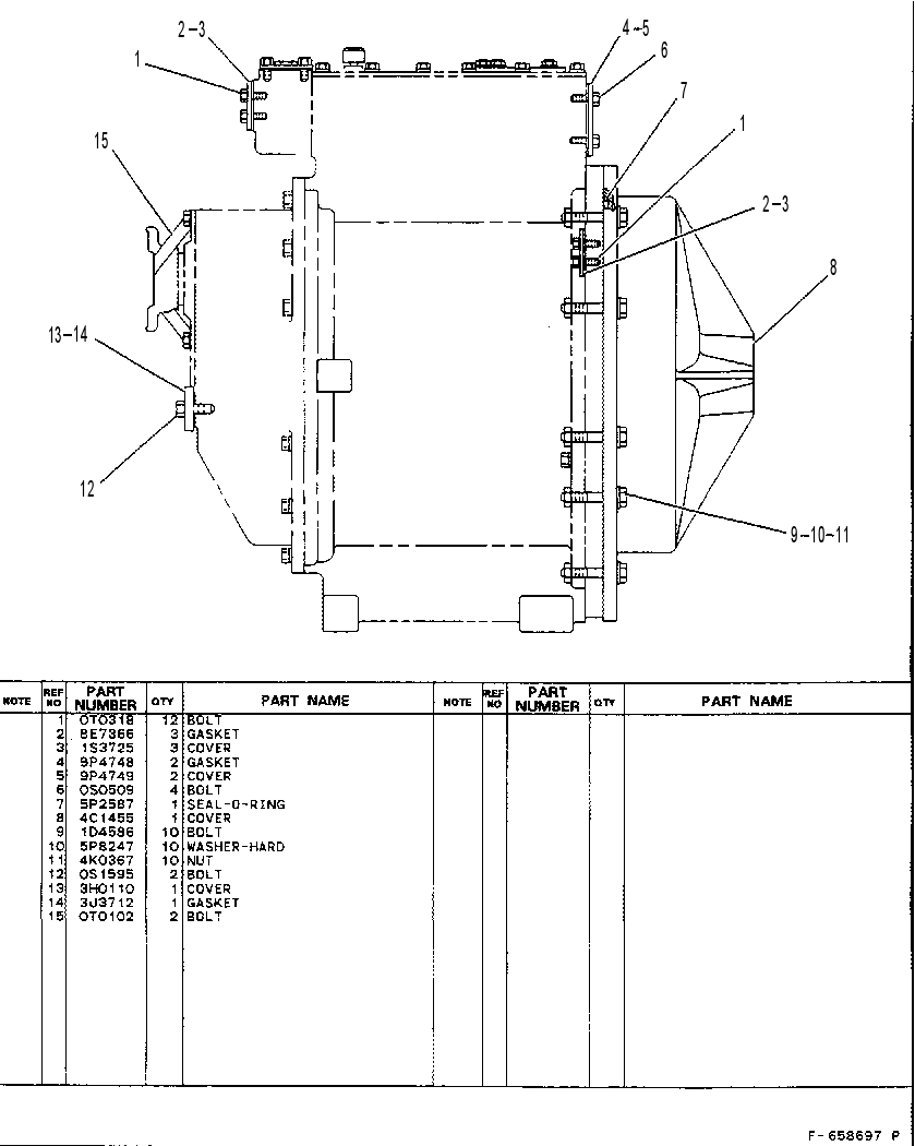 COVERS GP-SHIPPING 4C1518 CAT
