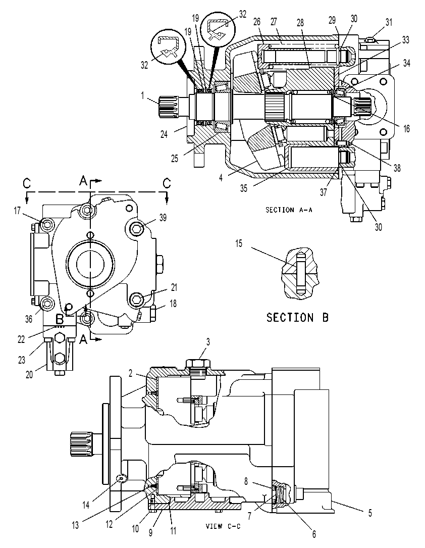 Насос поршневой 9T8346 CAT