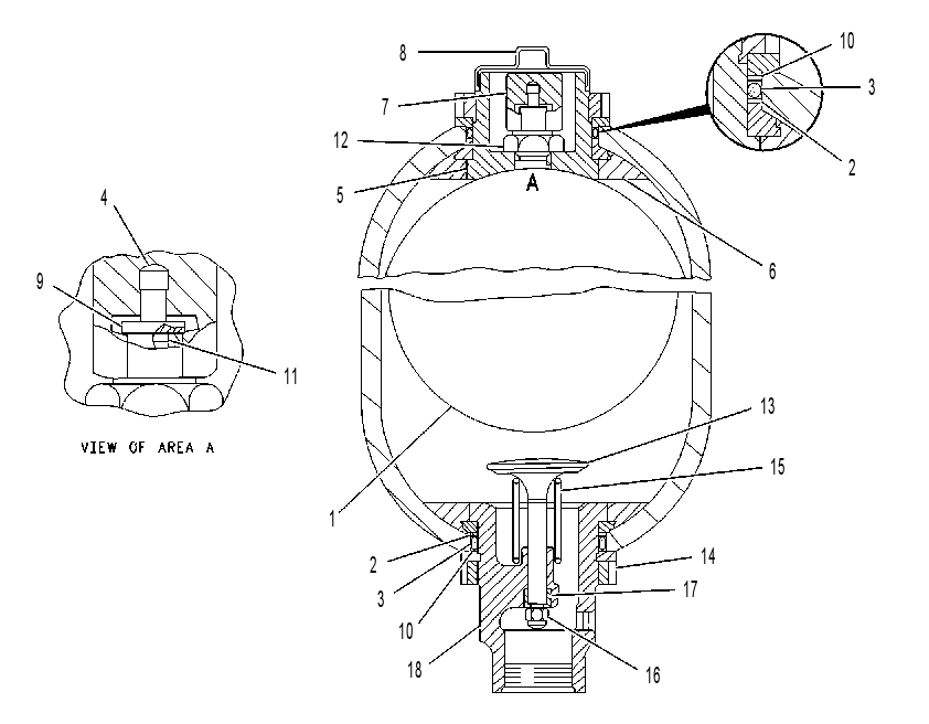 ACCUMULATOR GP-BLADDER 9T4785 CAT