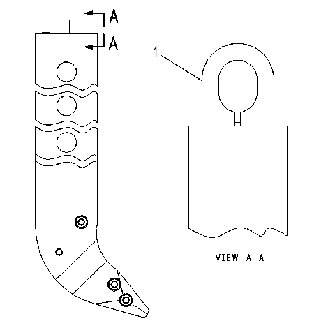 SHANK AS-RIPPER 8E8414 CAT