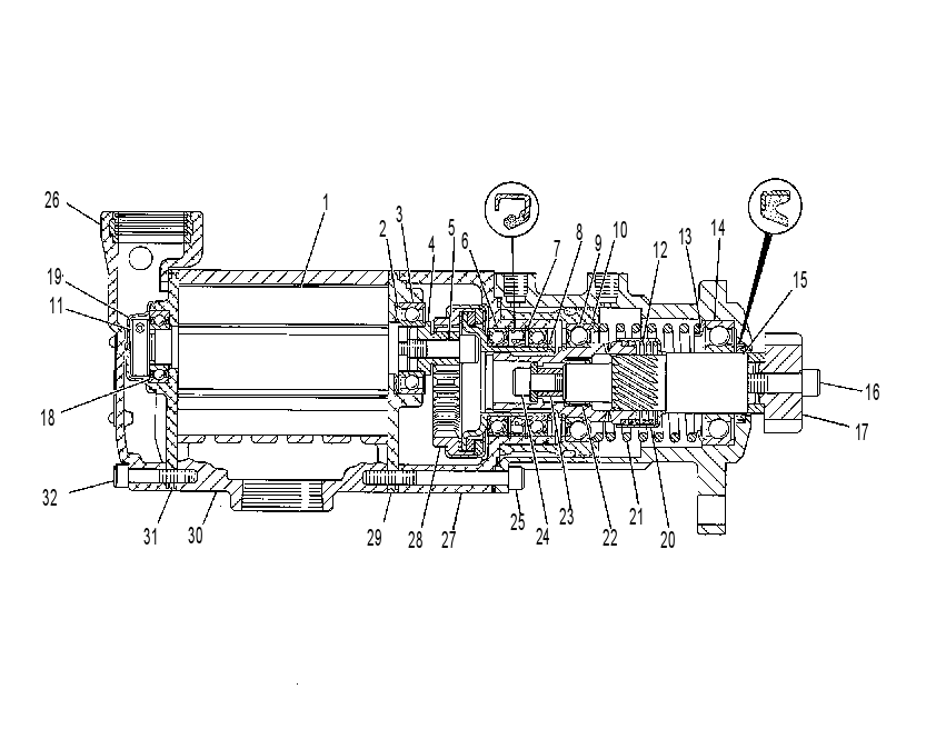 Стартер пневматический 7W6570 CAT