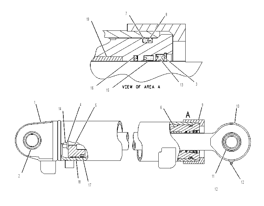 CYLINDER GP-BACKHOE STICK 3G5771 CAT
