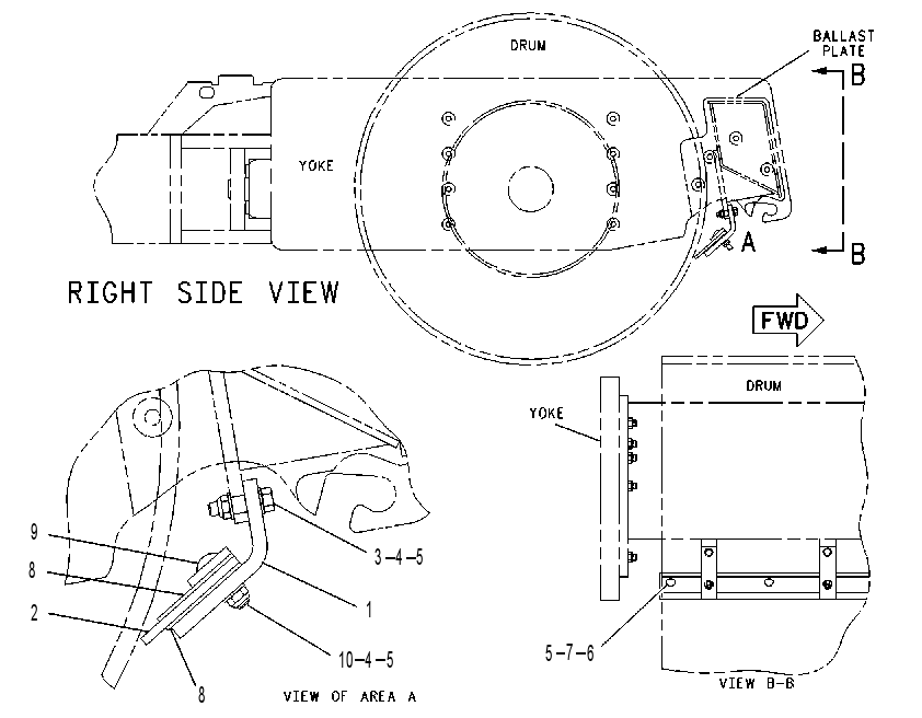 SCRAPER GP-DRUM 1154053 CAT