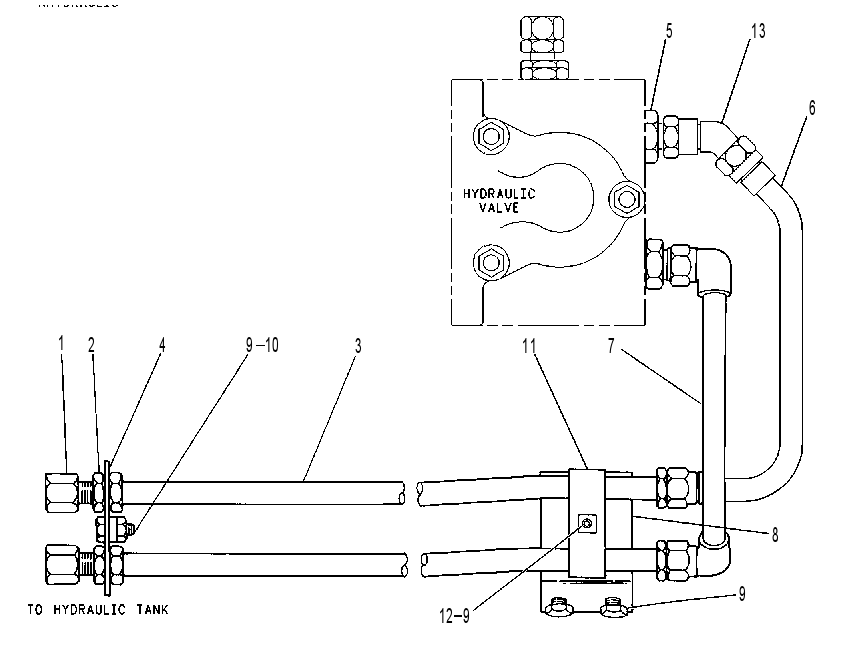 LINES GP-REAR ATTACHMENT 5G0543 CAT