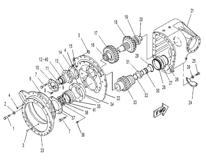 GEAR GP-BEVEL & TRANSFER 9G7060 CAT