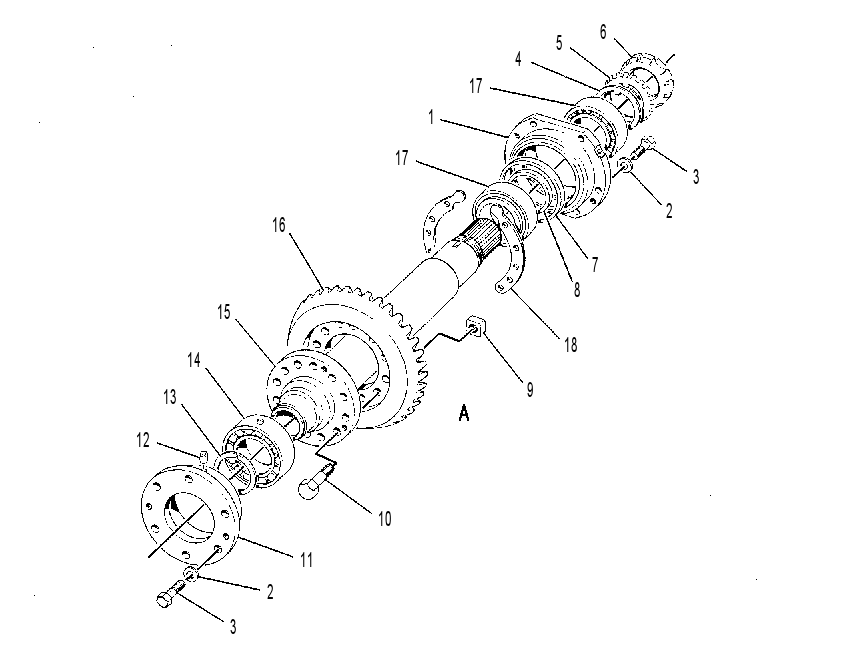 BEVEL & TRANSFER GEAR GP 9W4700 CAT