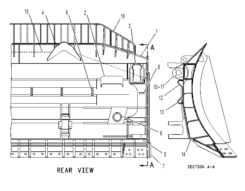 BLADE AS-SEMI-UNIVERSAL 8E9010 CAT