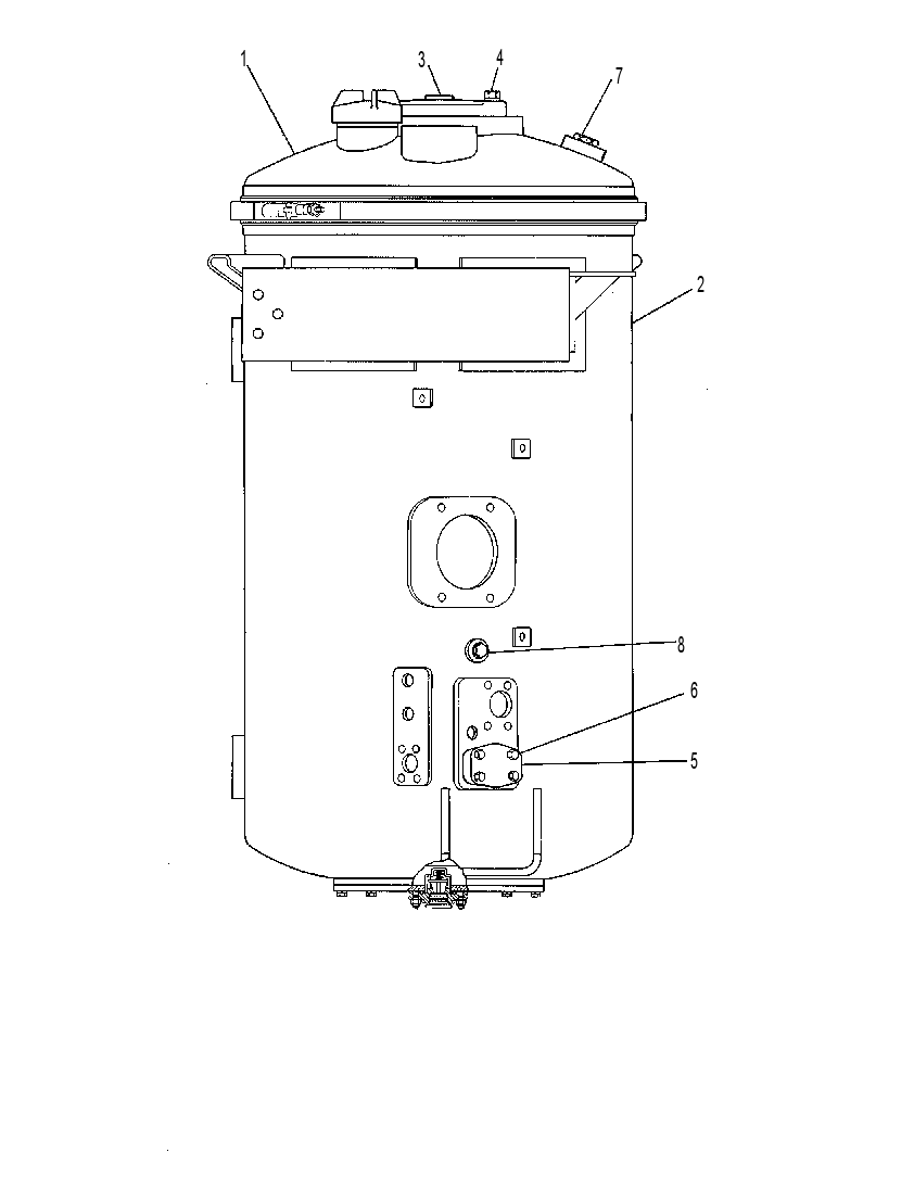 Бак с фильтром гидравлический 1U4038 CAT