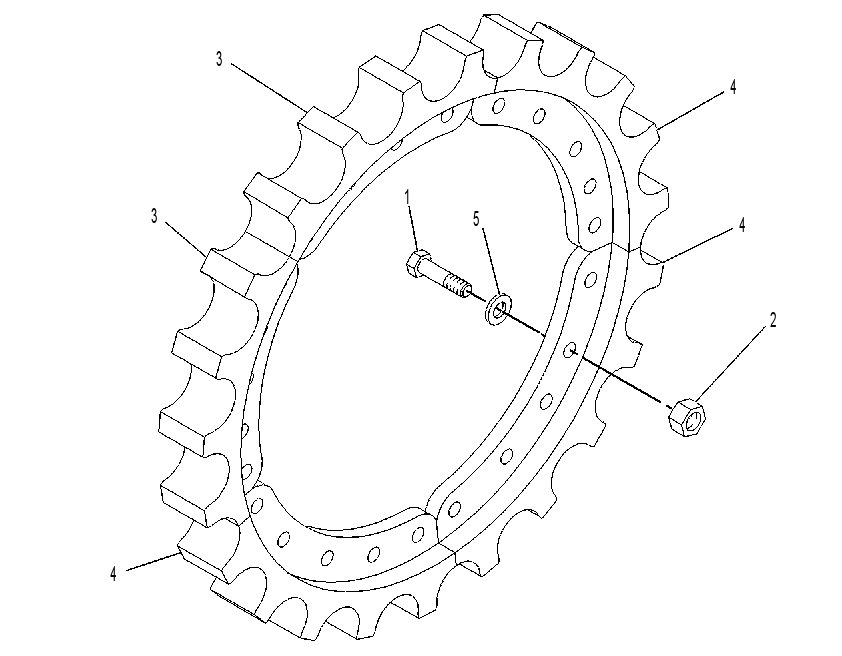 SEGMENT GP-SPROCKET 1494234 CAT