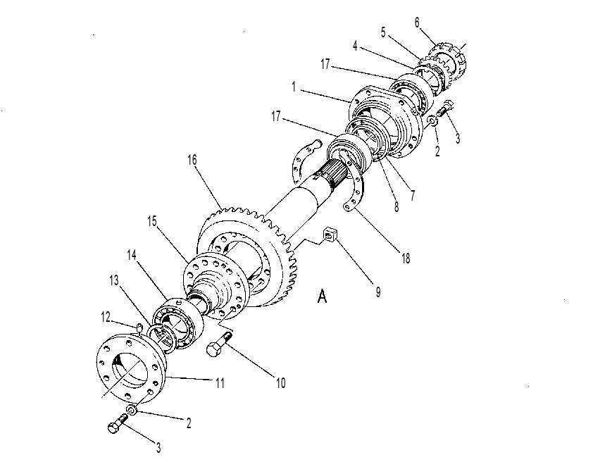 GEAR GP-BEVEL & TRANSFER 9W1721 CAT