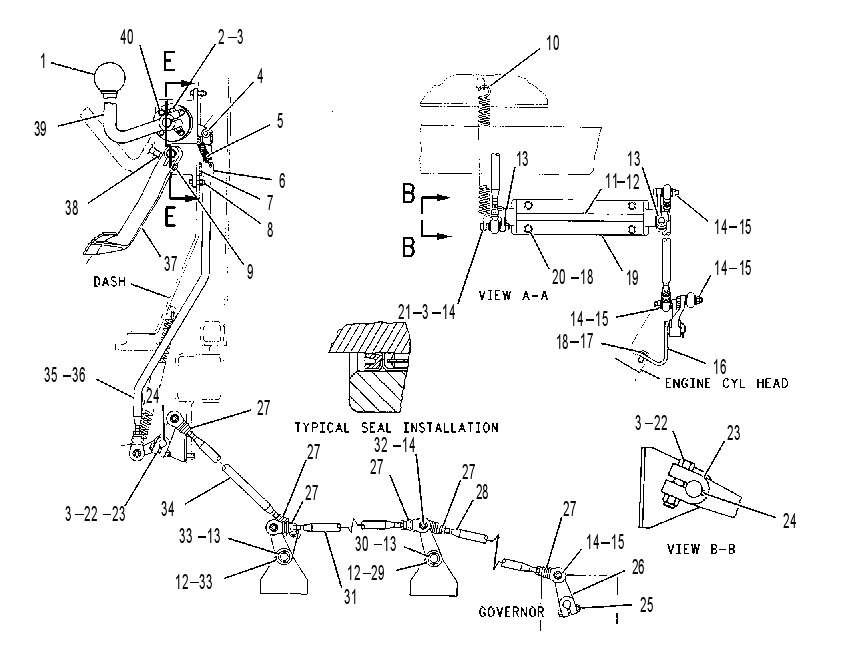 CONTROL GP-GOV & DECELERATOR 3T1049 CAT
