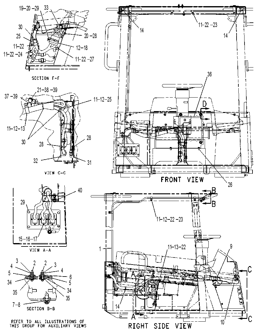 Проводка кабины 9U2305 CAT