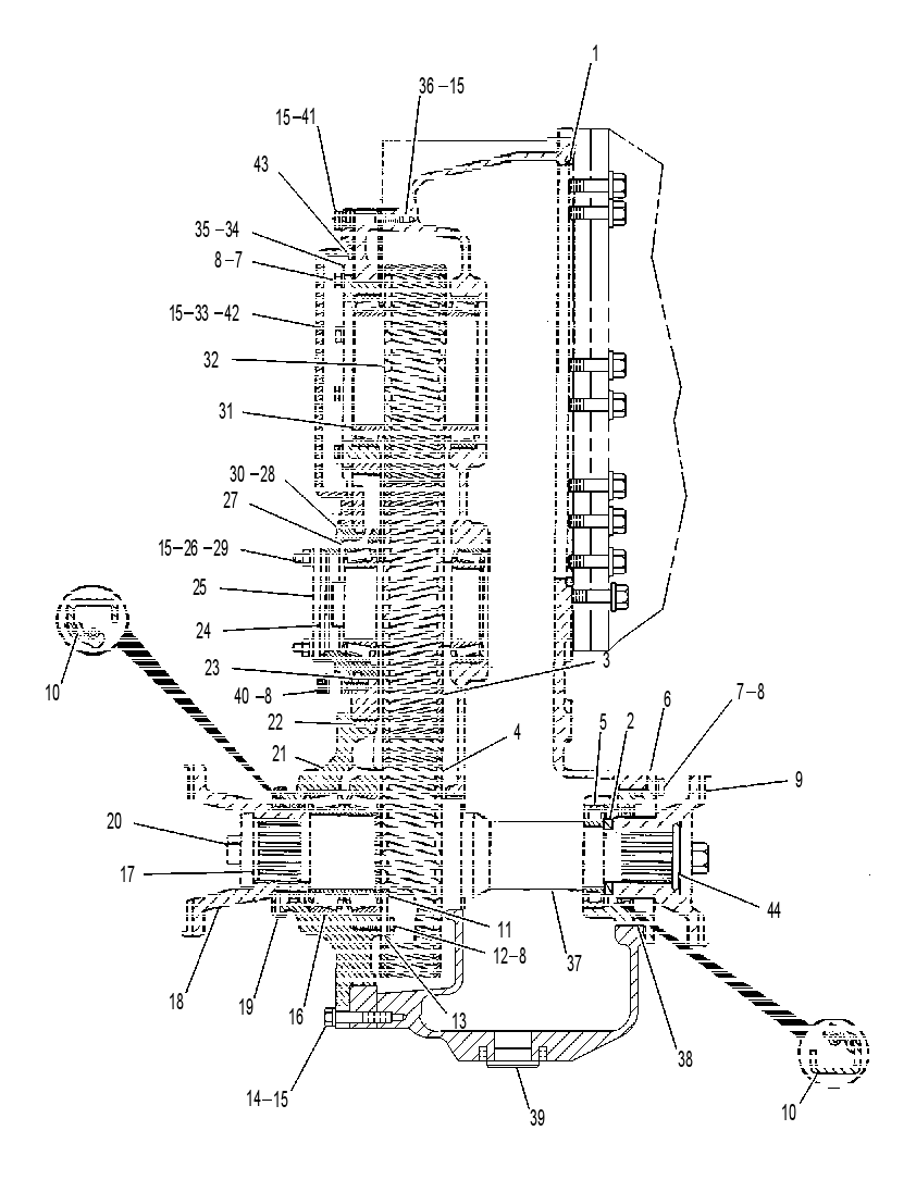 Выходная раздаточная передача 9W8393 CAT