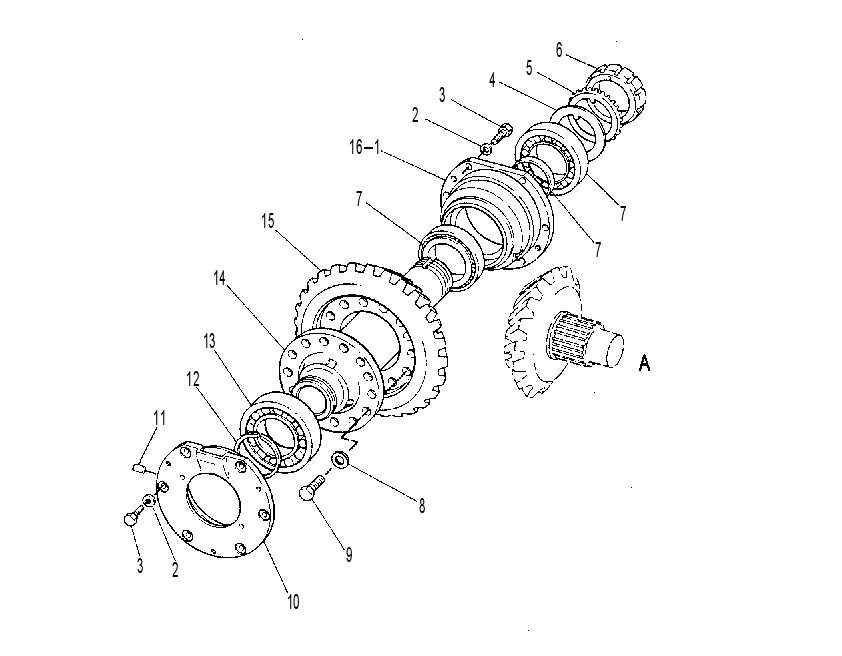 GEAR GP-BEVEL & TRANSFER 6Y8823 CAT