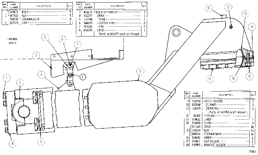 HITCH GROUP 3S3955 CAT