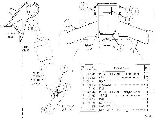 CYLINDER BRACKET ASSEMBLY 3S3769 CAT