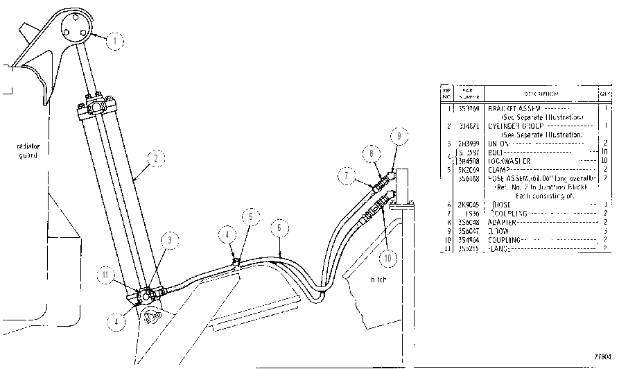 WEIGHT TRANSFER GROUP 3S4581 CAT