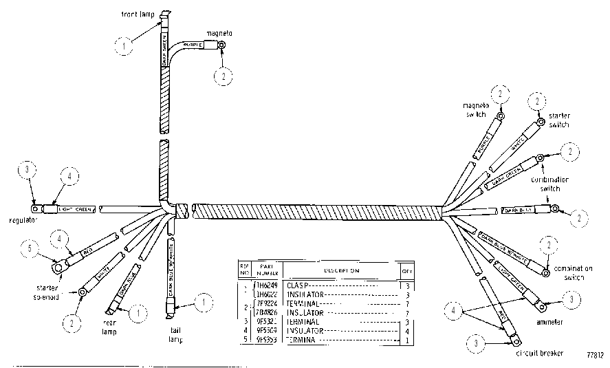 Жгут проводов 4M2470 CAT