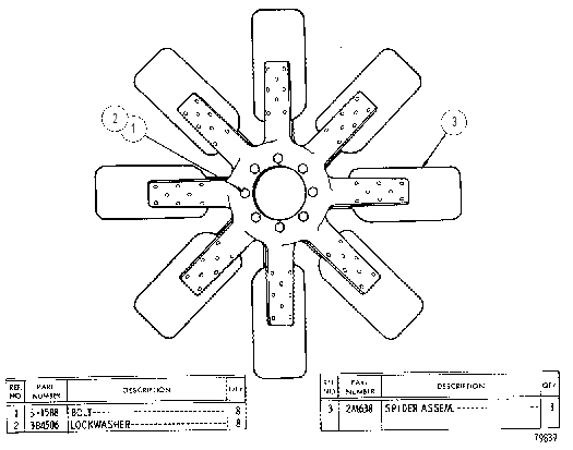 SUCTION FAN 2S8825 CAT