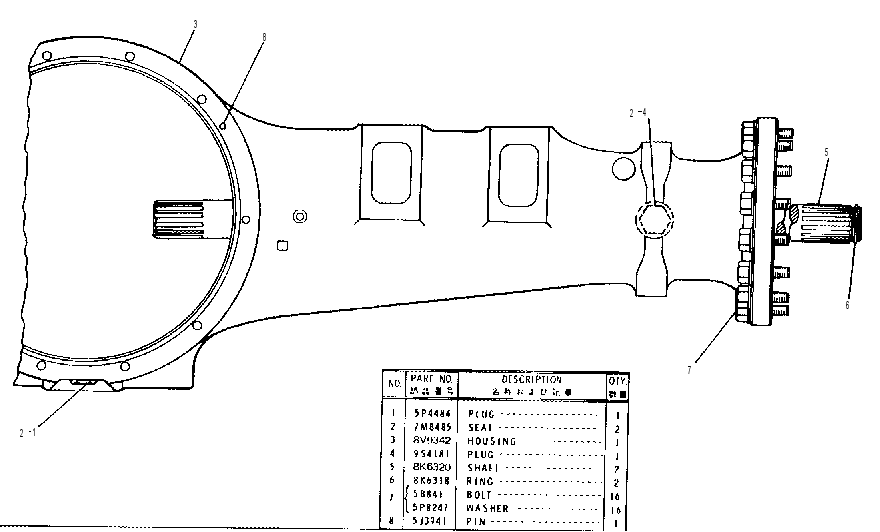 AXLE GP-FIXED 4V7930 CAT